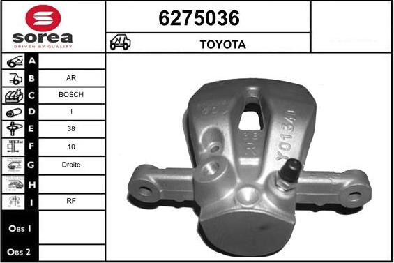 STARTCAR 6275036 - Спирачен апарат vvparts.bg