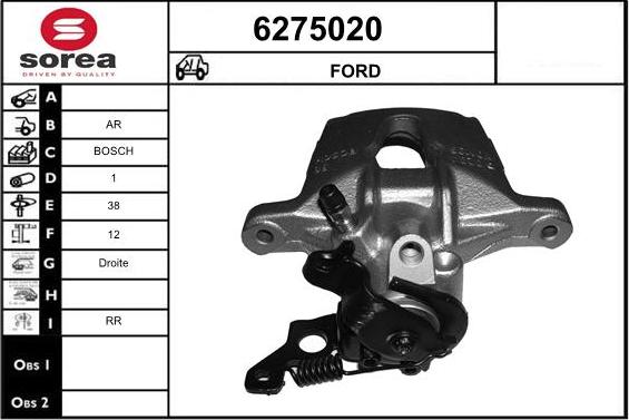 STARTCAR 6275020 - Спирачен апарат vvparts.bg