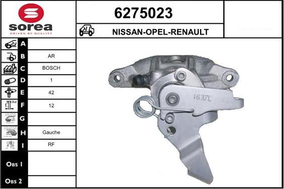 STARTCAR 6275023 - Спирачен апарат vvparts.bg