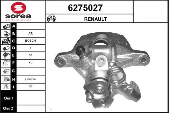 STARTCAR 6275027 - Спирачен апарат vvparts.bg