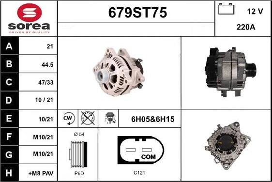 STARTCAR 679ST75 - Генератор vvparts.bg