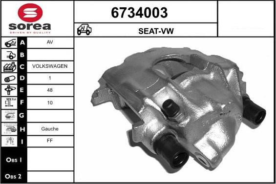 STARTCAR 6734003 - Спирачен апарат vvparts.bg