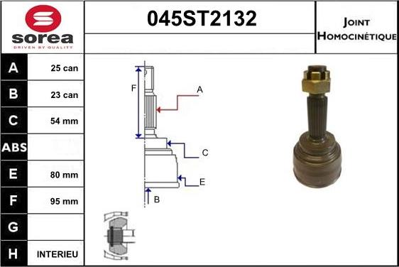 STARTCAR 045ST2132 - Каре комплект, полуоска vvparts.bg