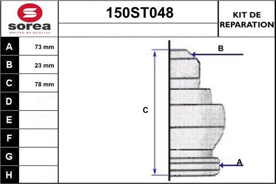 STARTCAR 150ST048 - Маншон, полуоска vvparts.bg