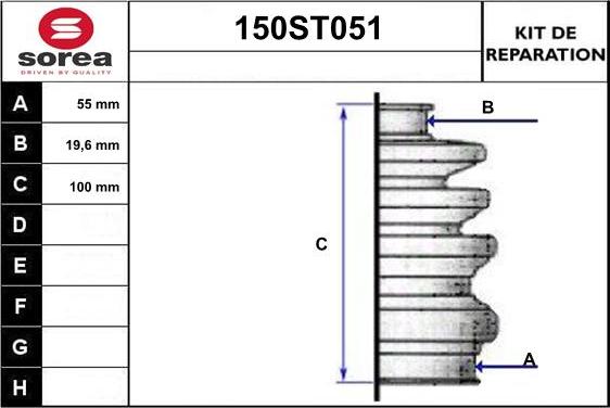 STARTCAR 150ST051 - Маншон, полуоска vvparts.bg