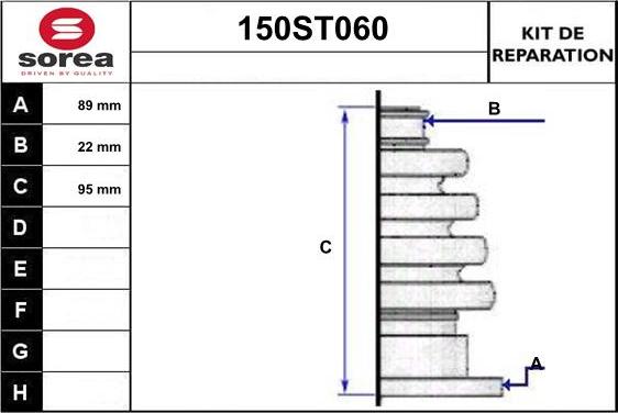 STARTCAR 150ST060 - Маншон, полуоска vvparts.bg