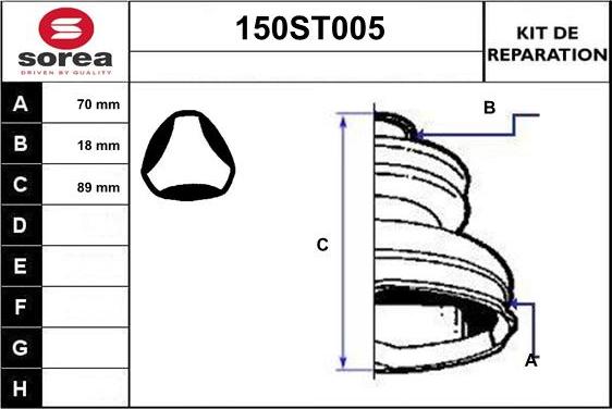 STARTCAR 150ST005 - Маншон, полуоска vvparts.bg