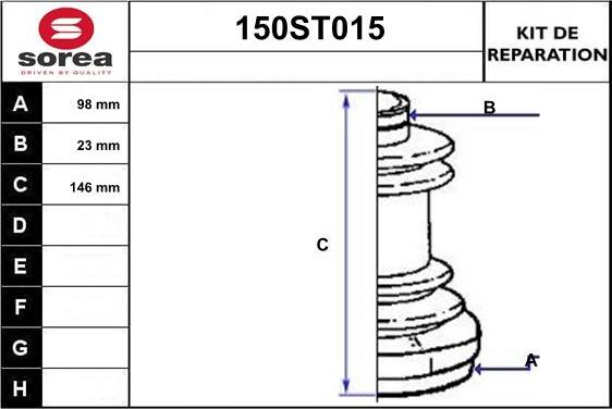 STARTCAR 150ST015 - Маншон, полуоска vvparts.bg