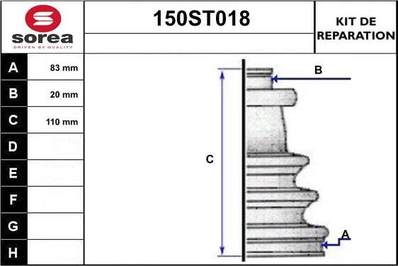 STARTCAR 150ST018 - Маншон, полуоска vvparts.bg