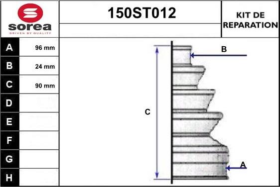 STARTCAR 150ST012 - Маншон, полуоска vvparts.bg