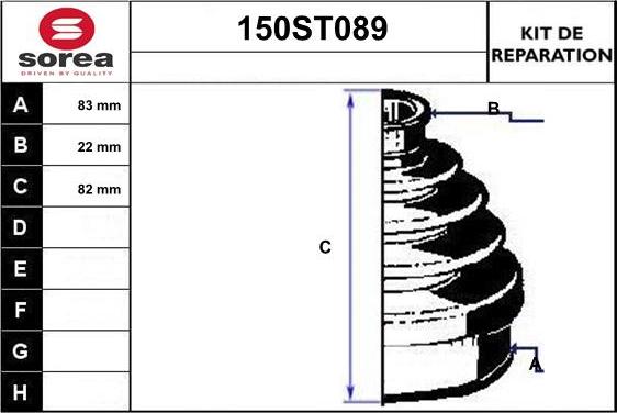 STARTCAR 150ST089 - Маншон, полуоска vvparts.bg