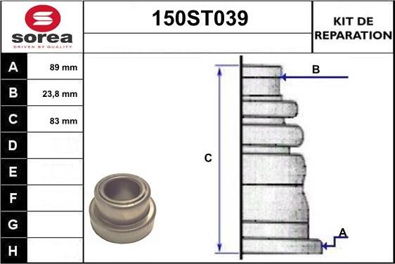 STARTCAR 150ST039 - Маншон, полуоска vvparts.bg