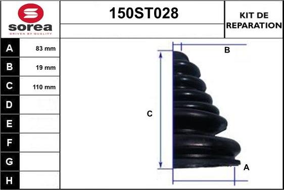 STARTCAR 150ST028 - Маншон, полуоска vvparts.bg