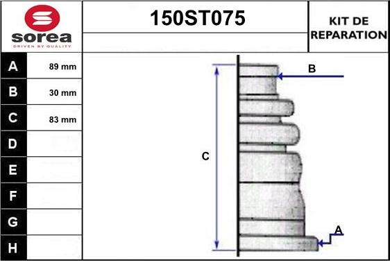 STARTCAR 150ST075 - Маншон, полуоска vvparts.bg