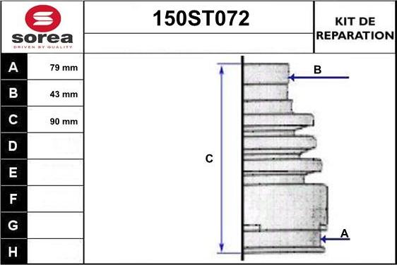 STARTCAR 150ST072 - Маншон, полуоска vvparts.bg