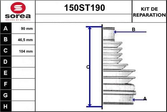 STARTCAR 150ST190 - Маншон, полуоска vvparts.bg