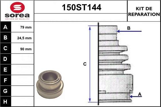 STARTCAR 150ST144 - Маншон, полуоска vvparts.bg