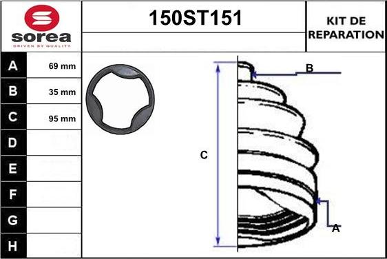 STARTCAR 150ST151 - Маншон, полуоска vvparts.bg