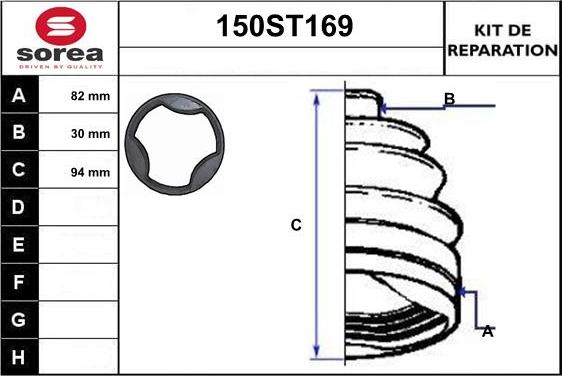 STARTCAR 150ST169 - Маншон, полуоска vvparts.bg