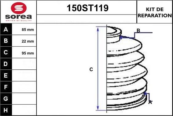 STARTCAR 150ST119 - Маншон, полуоска vvparts.bg