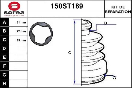 STARTCAR 150ST189 - Маншон, полуоска vvparts.bg