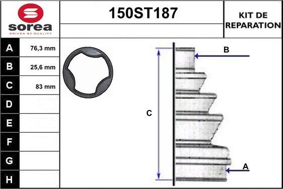 STARTCAR 150ST187 - Маншон, полуоска vvparts.bg