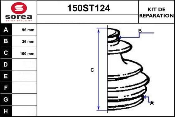 STARTCAR 150ST124 - Маншон, полуоска vvparts.bg