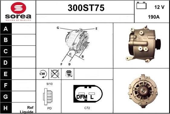 STARTCAR 300ST75 - Генератор vvparts.bg