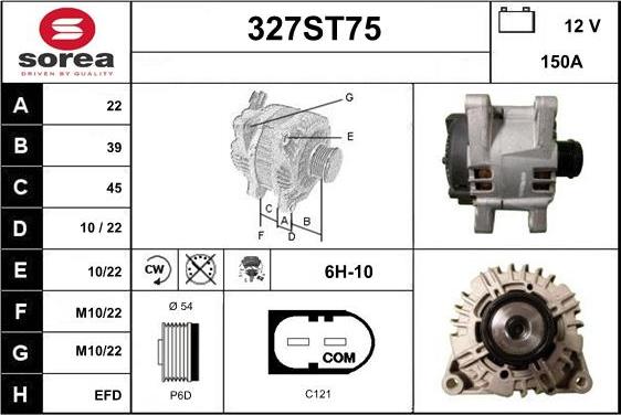 STARTCAR 327ST75 - Генератор vvparts.bg