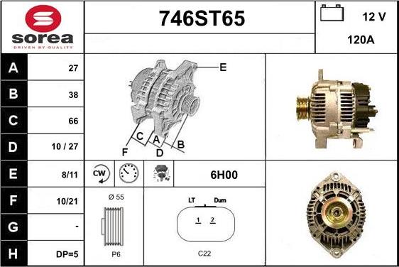 STARTCAR 746ST65 - Генератор vvparts.bg