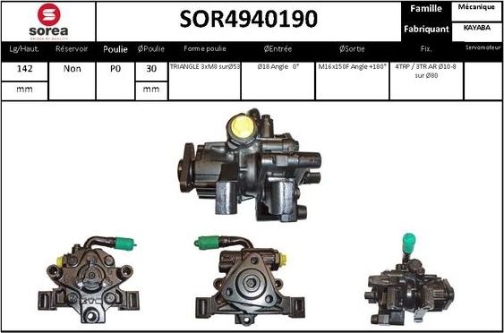 STARTCAR SOR4940190 - Хидравлична помпа, кормилно управление vvparts.bg