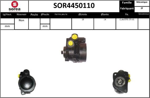 STARTCAR SOR4450110 - Хидравлична помпа, кормилно управление vvparts.bg