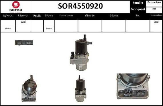 STARTCAR SOR4550920 - Хидравлична помпа, кормилно управление vvparts.bg