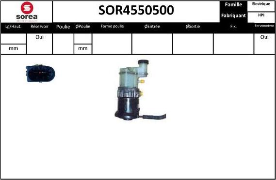 STARTCAR SOR4550500 - Хидравлична помпа, кормилно управление vvparts.bg