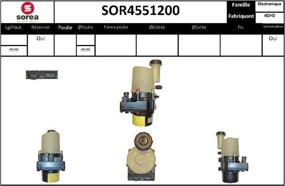 STARTCAR SOR4551200 - Хидравлична помпа, кормилно управление vvparts.bg