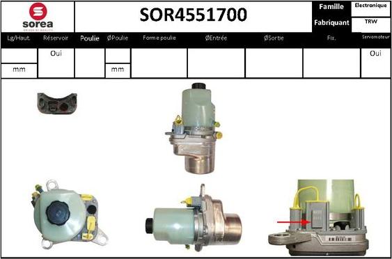 STARTCAR SOR4551700 - Хидравлична помпа, кормилно управление vvparts.bg