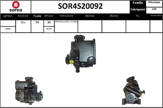 STARTCAR SOR4520092 - Хидравлична помпа, кормилно управление vvparts.bg