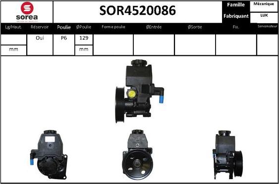 STARTCAR SOR4520086 - Хидравлична помпа, кормилно управление vvparts.bg