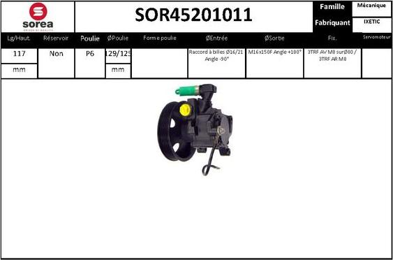 STARTCAR SOR45201011 - Хидравлична помпа, кормилно управление vvparts.bg