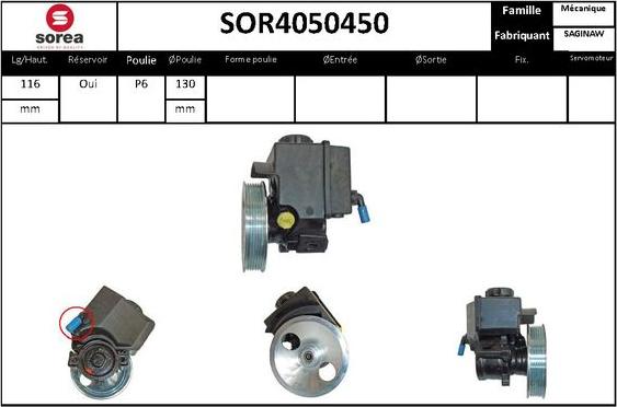 STARTCAR SOR4050450 - Хидравлична помпа, кормилно управление vvparts.bg