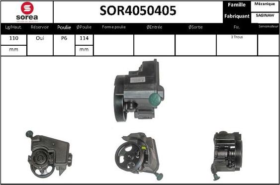STARTCAR SOR4050405 - Хидравлична помпа, кормилно управление vvparts.bg