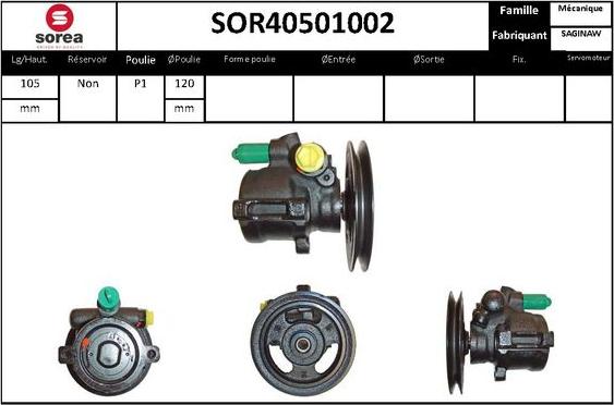 STARTCAR SOR40501002 - Хидравлична помпа, кормилно управление vvparts.bg