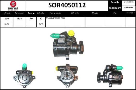 STARTCAR SOR4050112 - Хидравлична помпа, кормилно управление vvparts.bg