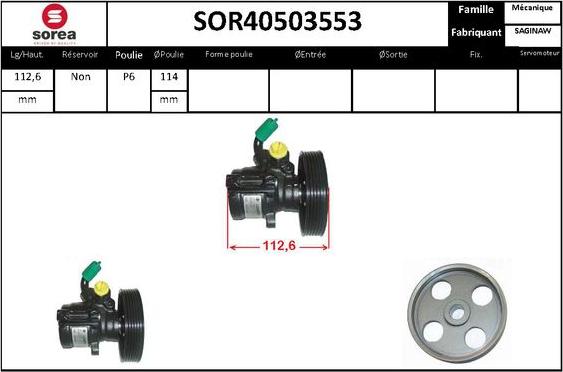 STARTCAR SOR40503553 - Хидравлична помпа, кормилно управление vvparts.bg