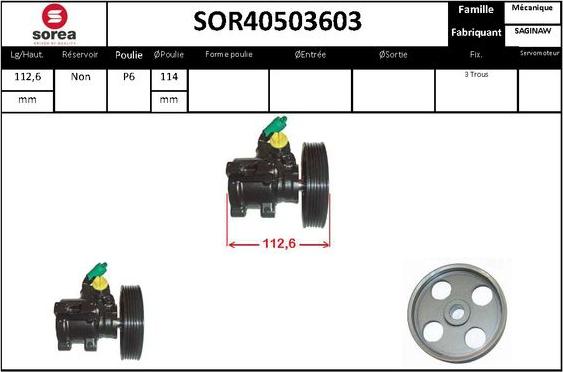 STARTCAR SOR40503603 - Хидравлична помпа, кормилно управление vvparts.bg