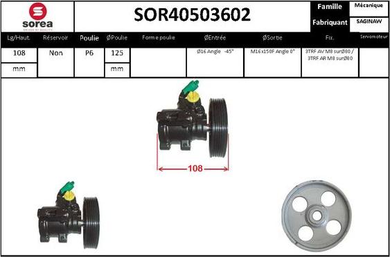 STARTCAR SOR40503602 - Хидравлична помпа, кормилно управление vvparts.bg