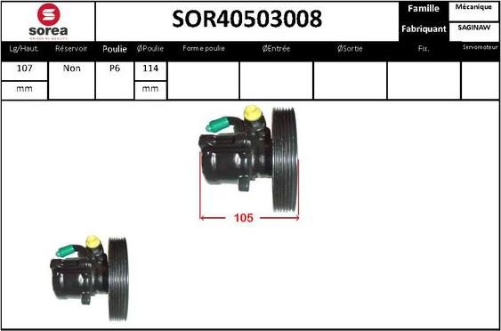 STARTCAR SOR40503008 - Хидравлична помпа, кормилно управление vvparts.bg