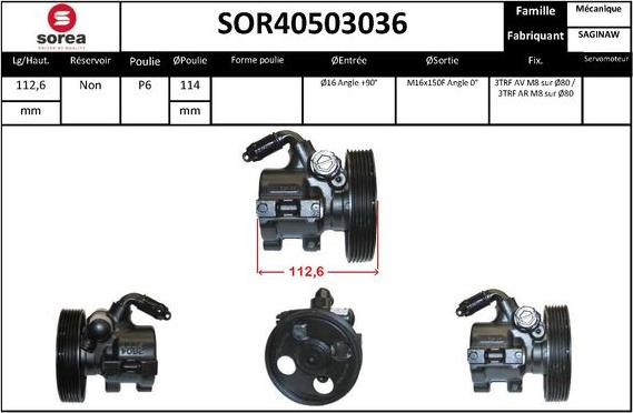 STARTCAR SOR40503036 - Хидравлична помпа, кормилно управление vvparts.bg