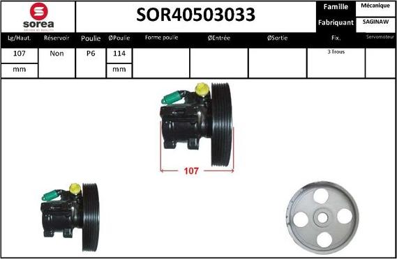 STARTCAR SOR40503033 - Хидравлична помпа, кормилно управление vvparts.bg