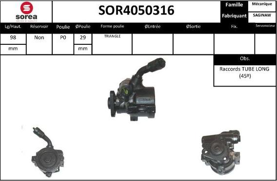 STARTCAR SOR4050316 - Хидравлична помпа, кормилно управление vvparts.bg